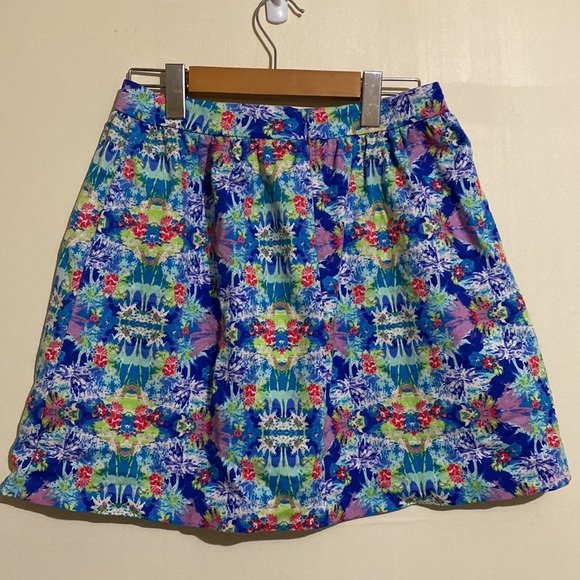 Victoria’s Secret Tropical Print A-line Mini Skirt Size 4 - Picture 5 of 9